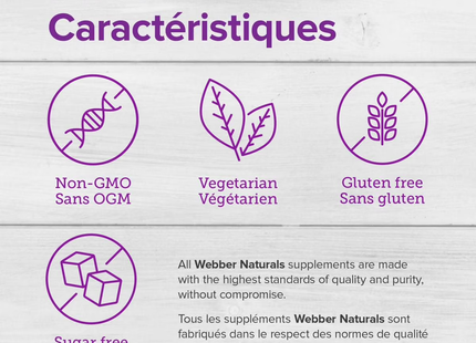 *Webber Naturals Vitamine C à croquer - 500 mg - Brise tropicale | 300 comprimés