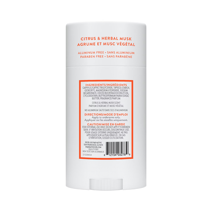 NATIVE - Déodorant sans aluminium, Agrumes et Musc aux herbes | 75 g