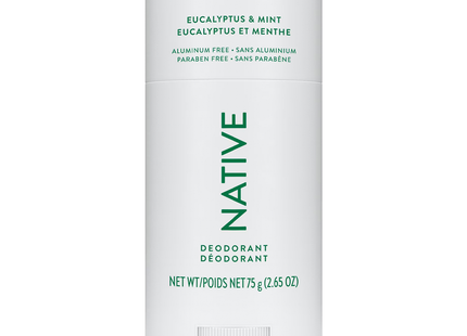NATIVE - Aluminum Free Deodorant, Eucalyptus & Mint | 75 g
