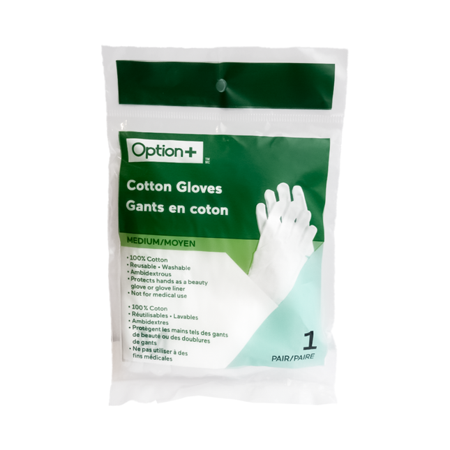 Option+ Cotton Gloves, Medium | 1 Unit