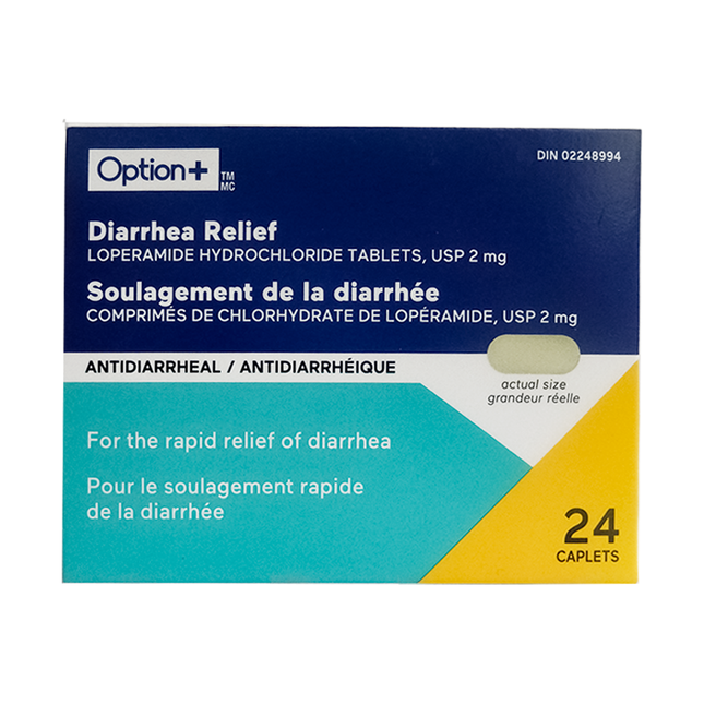 Option+ Diarrhea Relief, Antidiarrheal | 24 Caplets