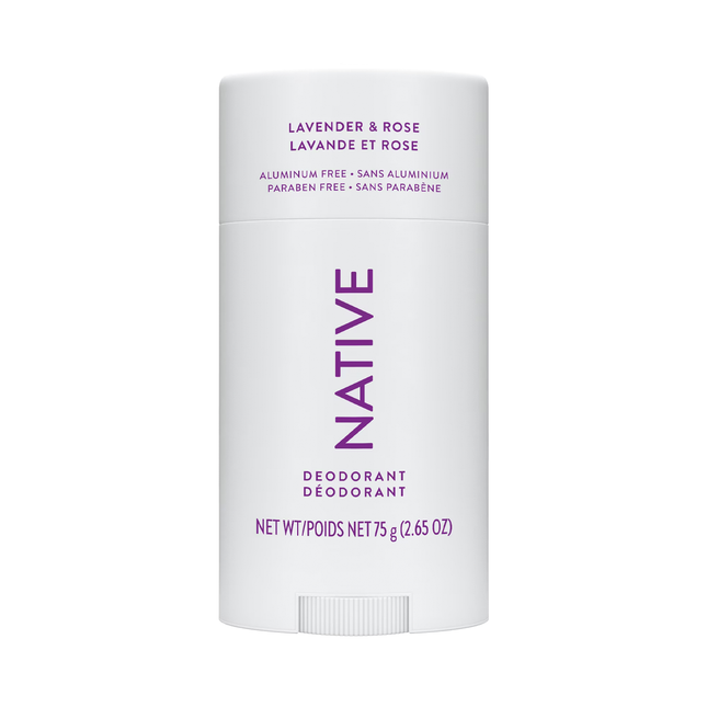 NATIVE - Aluminum Free Deodorant, Lavender & Rose | 75 g