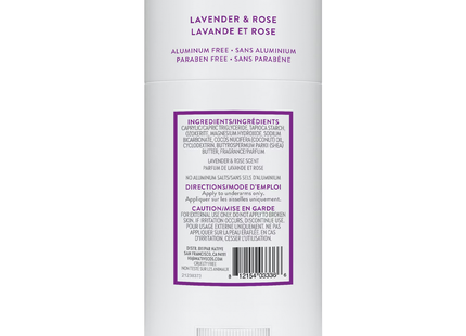 NATIVE - Aluminum Free Deodorant, Lavender & Rose | 75 g