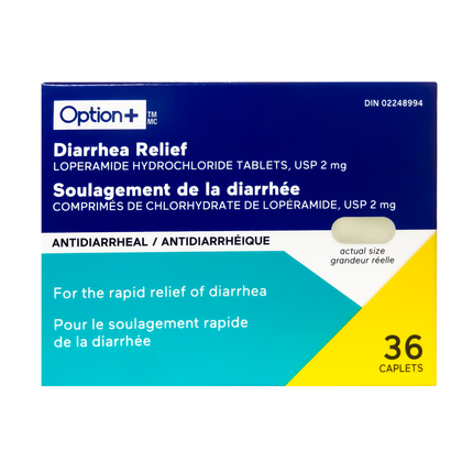 Option+ Diarrhea Relief 2mg | 36 Caps