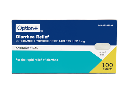 Option+ Diarrhea Relief 2mg | 100 Caplets