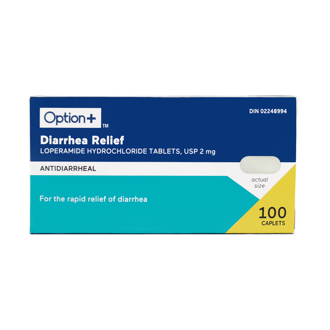Option+ Diarrhea Relief 2mg | 100 Caplets