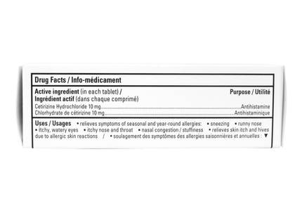 Option+ Soulagement des allergies extra fort 10 MG | 10 comprimés