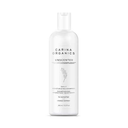 Carina Organics - Shampoing hydratant quotidien, sans parfum | 360 ml