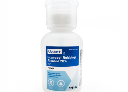 Option+ Isopropyl Rubbing Alcohol with Pump | 175 mL