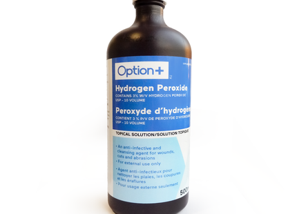 Option+ Hydrogen Peroxide, Topical Solution | 500 mL