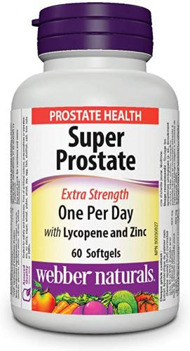 Webber Naturals - Super Prostate - Extra Strength With Lycopene And Zinc | 60 Softgels