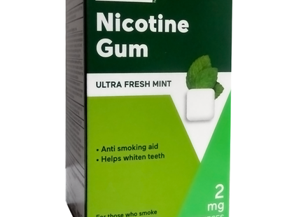 Option+ Gomme à la nicotine 2 mg, saveur menthe ultra fraîche | 105 pièces