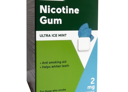 Option+ Nicotine Gum 2 mg, Ultra Ice Mint Flavour | 105 Pieces