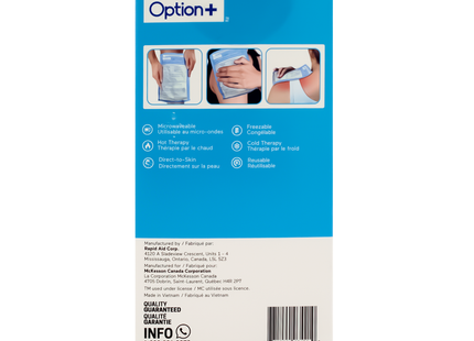 Option+ Hot or Cold Gel Pack | 1 Small Gel Compress