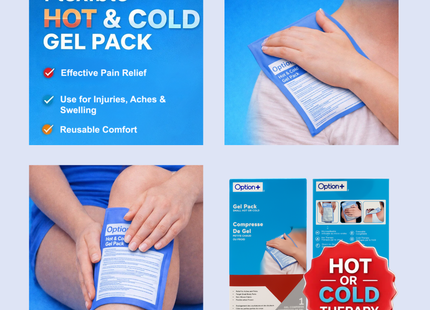 Option+ Hot or Cold Gel Pack | 1 Small Gel Compress