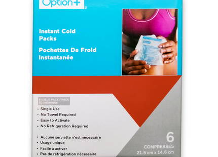 Option+ Instant Cold Packs | 6 Pack