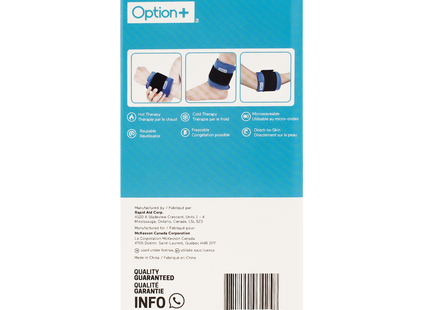 Option+ Hot or Cold Gel Pack with Wrap | 1 Small Gel Pack