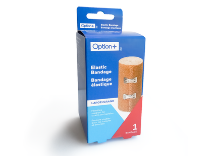 Option+ Elastic Bandage, Large 10 cm x 4.6 m | 1 Bandage