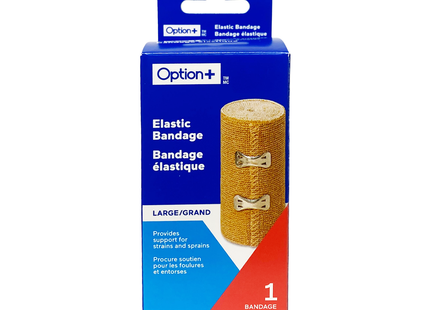 Option+ Elastic Bandage, Large 10 cm x 4.6 m | 1 Bandage