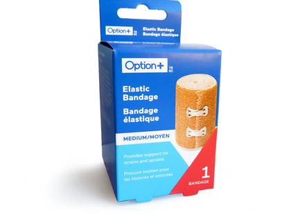 Option+ Elastic Bandage, Medium 7.6 cm x 4.6 m | 1 Bandage