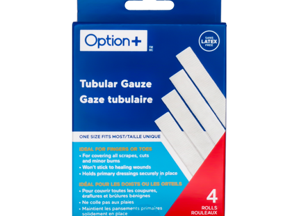 Option+ Tubular Gauze One Size | 4 Rolls