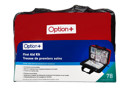 Option+ First Aid Kit, Home & Office | 78 Items