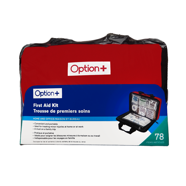 Option+ First Aid Kit, Home & Office | 78 Items