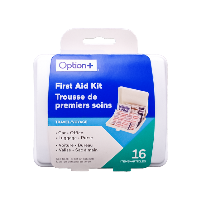 Option+ Travel First Aid Kit | 16 Items