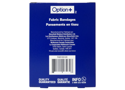 Option+ - Fabric Assorted Bandages | 100 Bandages