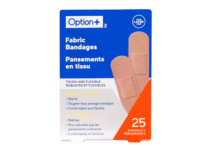 Option+ Fabric Bandages | 25 Bandages