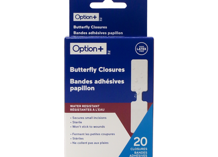 Option+ Fermetures Papillon, Résistantes à l'Eau | 20 Fermetures