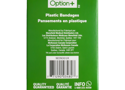 Option+ Plastic Bandages for Kids | 30 Bandages