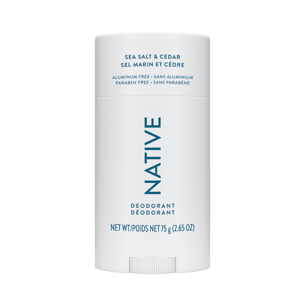 NATIVE - Déodorant sans aluminium, Sel marin & Cèdre | 75 g