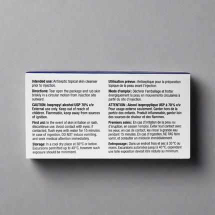 Option+ Alcohol Swabs | 100 Individually Wrapped Swabs