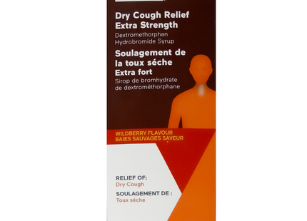 Option+ - Soulagement de la toux sèche Exrta Strength - Saveur de baies sauvages | 100 ml