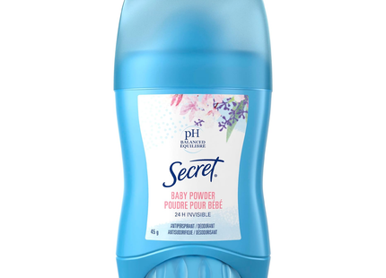 Secret - Antisudorifique en poudre pour bébé à pH équilibré | 45 g