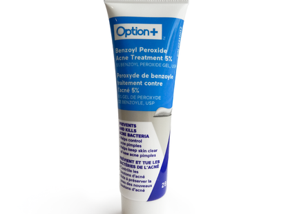 Option+ Gel de peroxyde de benzoyle à 5 % | 28 g