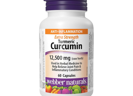 Webber Naturals - Extra Strength Turmeric 12,500 mg (raw herb) | 60 Capsules