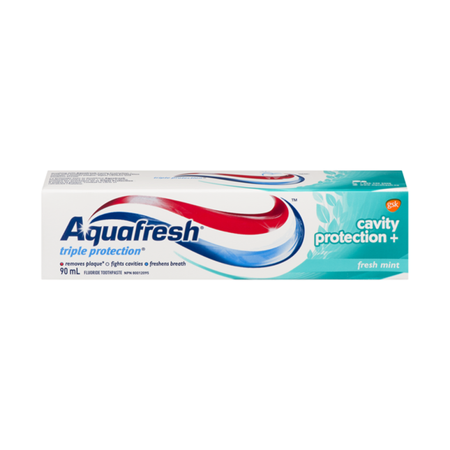 Aquafresh - Triple Cavity Protection+ Fluoride Toothpaste - Fresh Mint | 90 ml