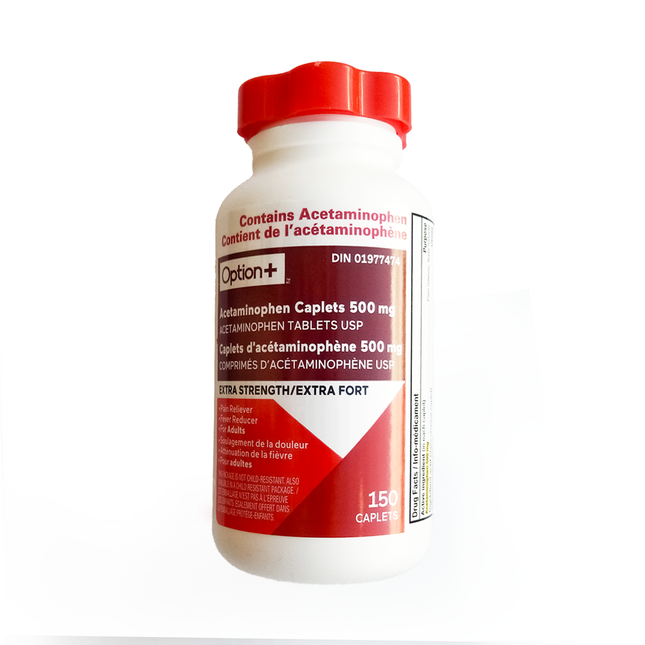 Option+ Acetaminophen 500 mg | 150 Caplets