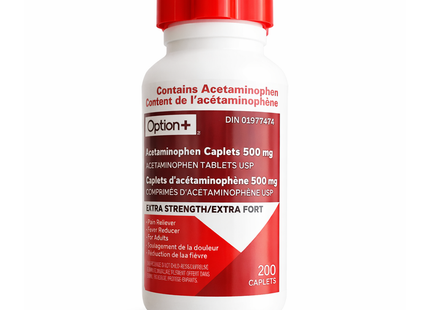Option+ Extra Strength Acetaminophen 500 mg | 200 Caplets