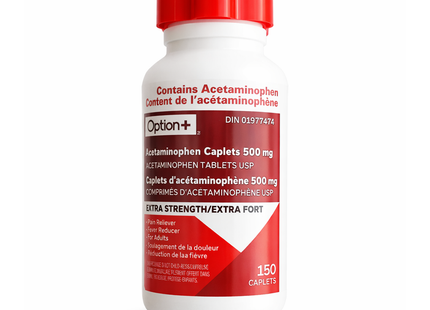 Option+ Acétaminophène 500 mg | 150 comprimés