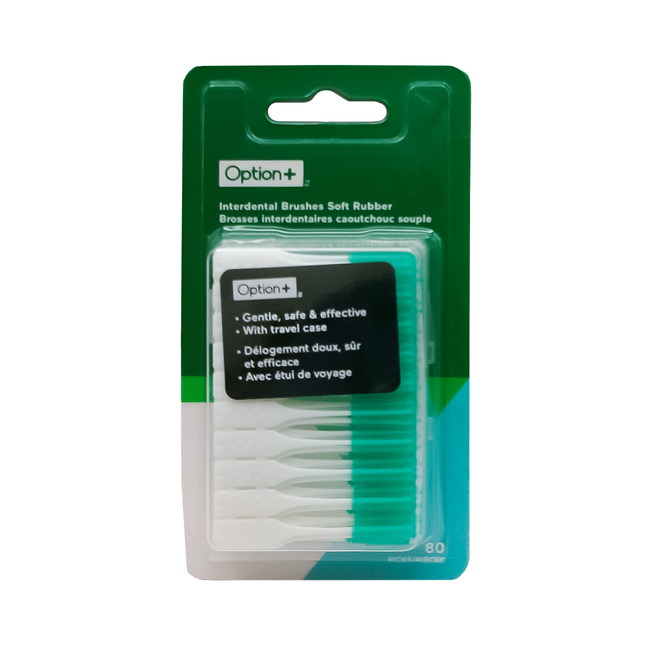 Option+ Interdental Brushes Soft Rubber | 80 Picks