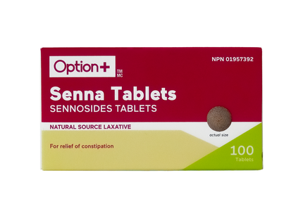 Option+ Senna Natural Source Laxative | 100 Tablets