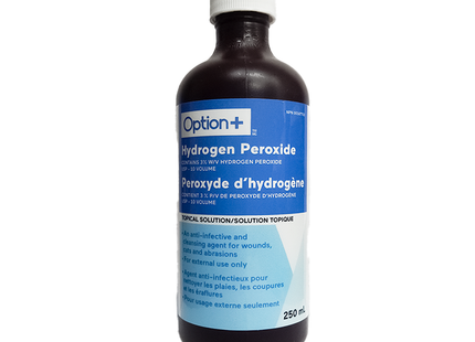 Option+ Hydrogen Peroxide 3% Topical Solution | 250 mL