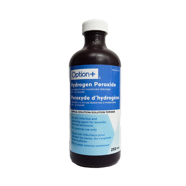 Option+ Hydrogen Peroxide 3% Topical Solution | 250 mL