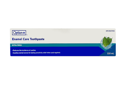 Option+ Dentifrice Soin de l'émail, Extra Frais | 110 ml