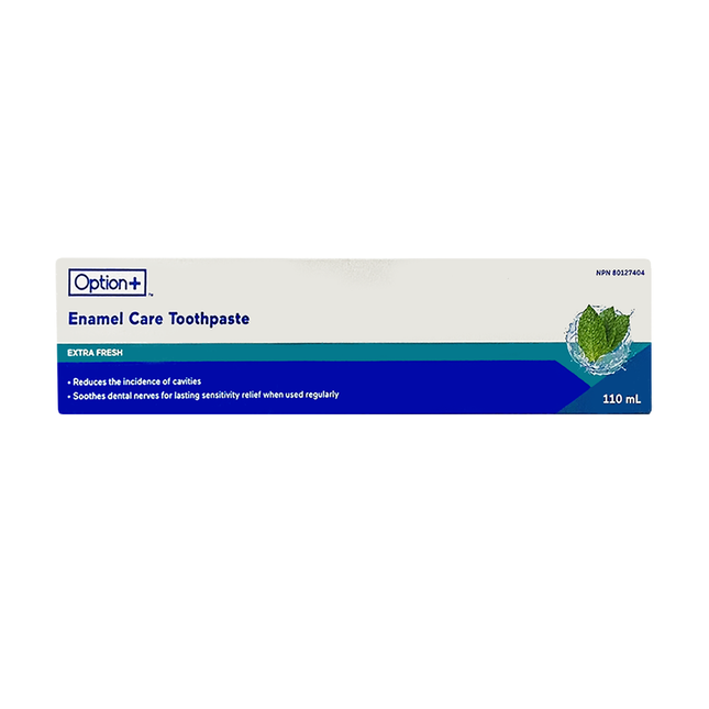 Option+ Dentifrice Soin de l'émail, Extra Frais | 110 ml
