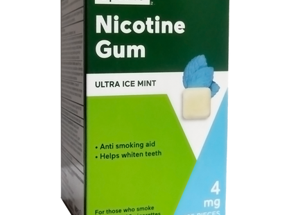 Option+ Nicotine Gum 4 mg, Ultra Ice Mint Flavour | 105 Pieces