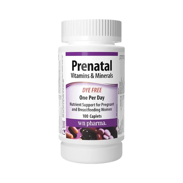 Webber Naturals - Prenatal Vitamins & Minerals | 100 Caplets